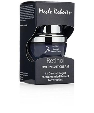 Merle Roberts Retinol Overnight Cream with Hyaluronic Acid, Vitamin E & Green Tea - 1oz | For Wrinkles, Fine Lines & Sun Damage - Buy Online on GoSupps.com