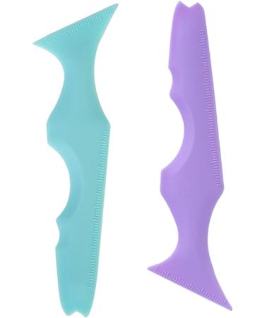 FOMIYES 10 Pcs Silicone Beauty Ruler Eyeliner Pencil Makeup Mascara Eyebrow Guide Template Eyelash Ice Tray - Buy Online on GoSupps.com