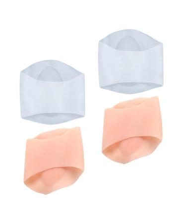 NOLITOY 2 Pairs Silicone Arch Support Adhesive Insole Sole Sticker Foot Care Cushion Foot Arch Support Arch As Shown 10x10cm