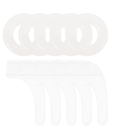 Housoutil 200th glasses frame cover comfort glass holder pillow handle glasses holder made of silicone glasses holding tape glasses arm pads Schnapps glass earplugs white interchangeable pebble gel