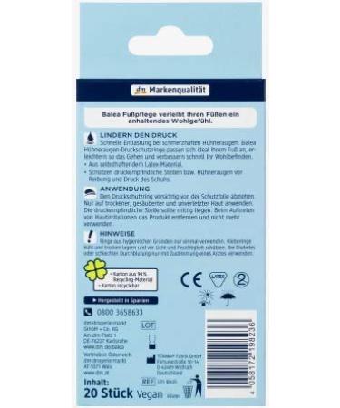 Balea Corn Pressure Protection Rings - 20 pcs | Effective Corn Treatment - Buy Online on GoSupps.com
