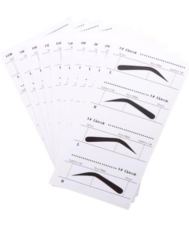 Angoily Eyebrow Card 30 Pcs Eyebrow Stencil Template Eyebrow Shaping Kit Eyebrowhack Eyebrow Templates Mold Suite Unibrow mediumx3pcs As Shownx3pcs - Buy Online on GoSupps.com
