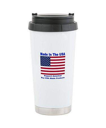 CafePress Made In The USA Stainless Steel Travel Mug Stainless Steel Travel Mug, Insulated 20 oz. Coffee Tumbler