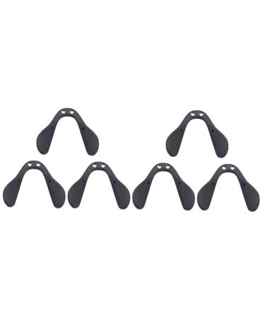 Healeved 6 pc glasses nose pads sunglasses glasses nose U-shaped screw-nose pads glasses set glasses saddlesteg nose glasses pad saddle universal bicycle glasses rubber