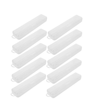 Foytoki Transparent toothbrush case. Applicable toothbrush case Easy toothbrush case travel carrier pocket cutlery container orhanizer travel case transparent 11 19.8x4.6x2.8cm