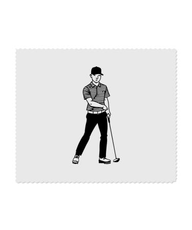 2 x "Golfer" microfiber lens/glasses cleaning cloths (LC00024517)