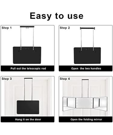 3 Way Mirror with LED Lights & 10X Magnifying Mirror Bundle - Perfect for Self Hair Cutting & Grooming | Great for Self Barbering & Make-up - Buy Online on GoSupps.com