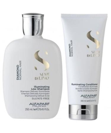 Alfaparf Semi Di Lino Diamond Illuminating Low Shampoo 250 ml + Conditioner 200 ml