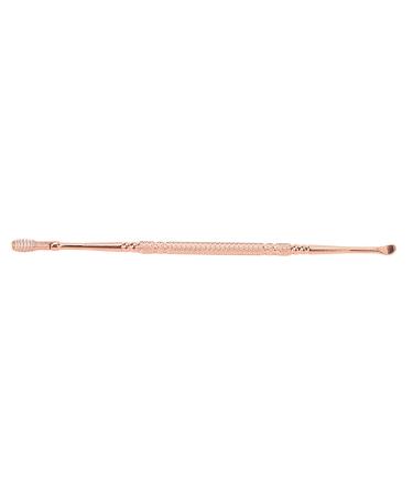 Ear Spoon Dual Head Ergonomic Design Ear Wax Curette Remover Stainless Steel Convenient Convenient for Beauty Salon (Rose Gold)