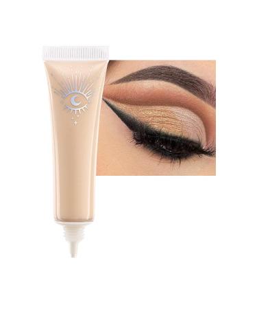 DE'LANCI Eyeshadow Primer Matt Professional Makeup Eyeshadow Primer Waterproof Durable No Wrinkle Anti-Age Enhance Eye Color Lids (Skin colour)