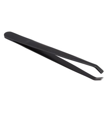 WEISUO Tweezers for Eyebrows - Professional Stainless Steel Precision Eyebrow Tweezers for Women & Men Black