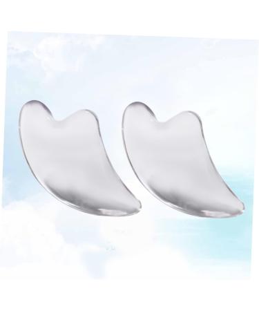 FOMIYES 2pcs Facial Massager Muscle Scraper Tools Facial Beauty Tool Buffalo Horn Crystal Scraping Tablets - Buy Online on GoSupps.com