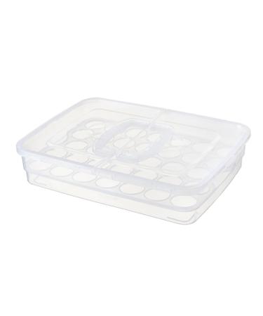 1 Pc Portable Egg Box Food Serving Tray Single Egg Holder Sealing Crisper Refrigerator re-usable