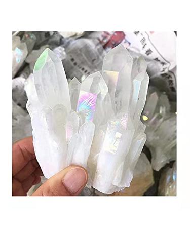 Natural raw Rock Stone Quartz Aura White Crystal Cluster for Home Decoration 250-320g 1pc