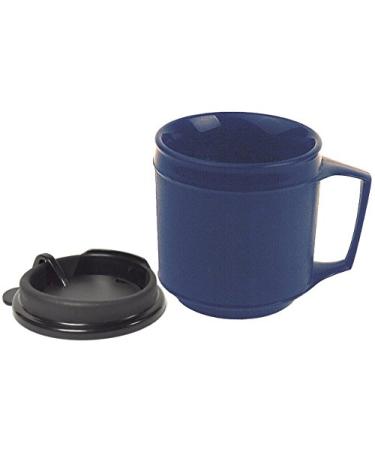 Kinsman Enterprises 16042 Weighted Cup with No Spill Lid, 8 oz, Blue