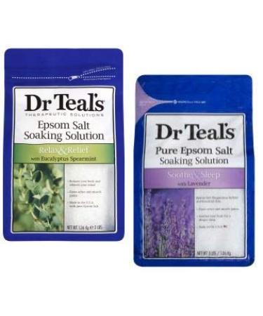 Dr Teals Soothe& Sleep with Lavender and Relax & Relief with Eucalyptus & Spearmint