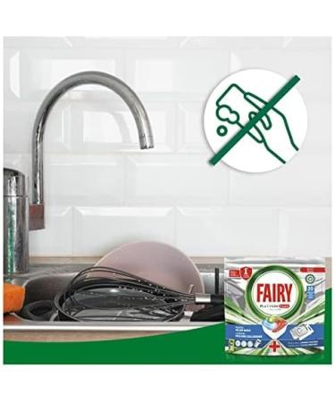 Fairy Platinum Plus Herb Breeze All-in-One Dishwasher Capsules 100 Capsules Our Best Cleaning That Leaves Dishes Like New Eliminates Lack of Shine and Prevents Limescale - Buy Online on GoSupps.com