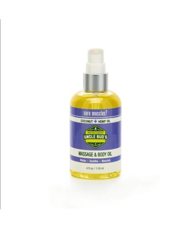 Massage Oil Coconut Hemp | for Relaxing Massage Body Oil and Moisturizing Skin