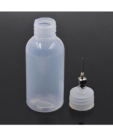 1 Oz Plastic Henna Bottle Applicator with 4 Stainless Steel Tips - Perfect for Art & Body Designs | International Shipping Available - Buy Online on GoSupps.com