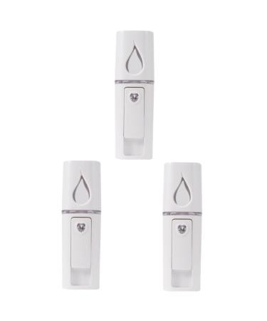 FRCOLOR 3 pcs Spray Steamer Portable Sprayer Moisturizing Mini Mist Face with Mirrorwhite Handheld Nano 10.5*3cmx3pcs Whitex3pcs