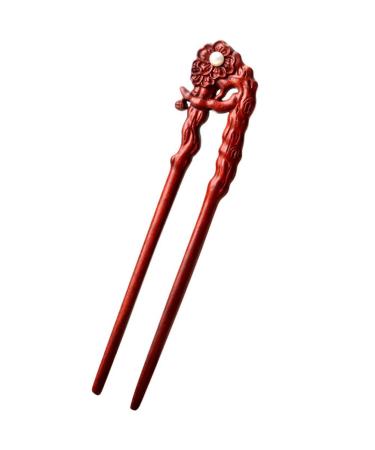 LALAFINA Wooden Hairpin Hair Forks 2 Prong Updo Women Hair Accessories Hair Styling Chinese Chopsticks Hair Accesories Hair Accessory for Girls Dropshipping Man Wide Tooth Comb