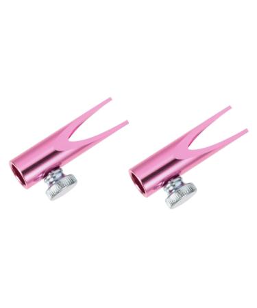 Housoutil 2pcs Eyebrow Sharpening Tool Metal Pencil Colorful Eyeliner Sharpener for Eyeliner Pencil Cylinder Pinkx2pcs 4.5x2cmx2pcs