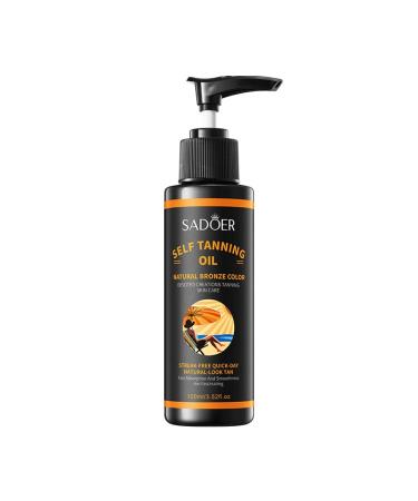Moisturizing Tanning Oil Moisturizing Body Oil Tan Enhancer Hydrating Quick Drying Tanning Dry-Oil for a Natural copper Look | 3.52 oz/100 mL
