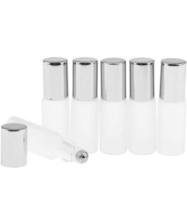 Buy Baosity Set of 6 Glass Roll-On Bottles (5ml) - Perfect for Essential Oils & Deodorants - Silver Empty Refillable International Shipping Available - Buy Online on GoSupps.com