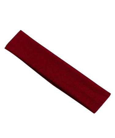 Topkids Accessories kylie yoga-headband hair band hair band hair band hair band hair band stretchy elastic for women men and boys girls 5 cm burgundy red (2 ") Burgundy colors