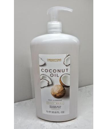 Coconut Oil Body Wash 33.8 Fl Oz - Deep Cleansing & Nourishing | Infused with Coconut Oil (1L) - International Shipping Available - Buy Online on GoSupps.com