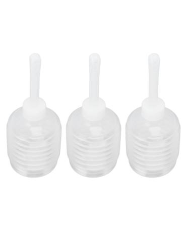 Zerodis Anal Douche Enema Bulb Disposable 200ml Enema Water Bottle Soft for Cleaning Agent (White)