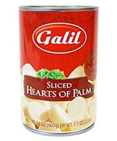 Galil Sliced Hearts Of Palm Non GMO KFP 14 Oz. Pack Of 6.