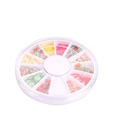 Aeromdale Nail Art Tools 144pcs 3D Slice fresh fruit Face Decoration