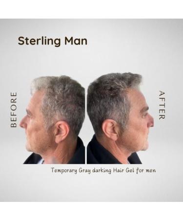 A Temporary Gray Darkening Hair Gel for Men | No Hair Dye Product | Medium Hold | Formulated tint for Salt and Pepper Hair | No Stain or Bleeding | For All Hair Types | 5.5 Fl. oz - Buy Online on GoSupps.com