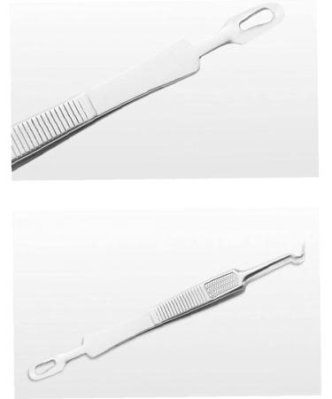 Blackhead Acne Remover Tweezers Double Headed Steel Whitehead Comedone Bend Clip Professional and Attractive - Buy Online on GoSupps.com