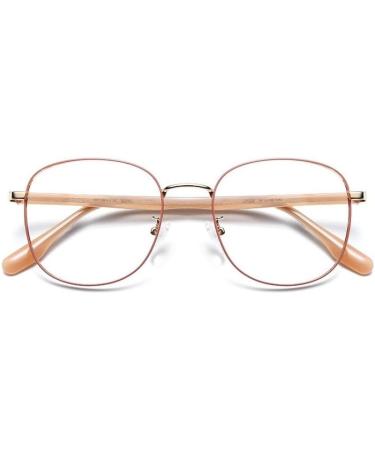 Buy Qinzhenz Oversized Reading Glasses | Anti-Blue Light Fatigue Relief Classic Flat Design | Pink +100 - International Shipping Available - Buy Online on GoSupps.com