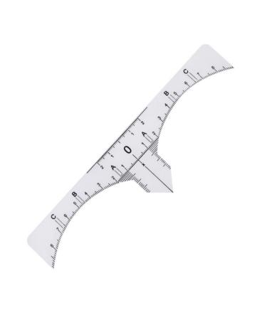 Scale Ruler 10pcs Set Eyebrow Shaper Kit Eyebrow Template Eyebrow Ruler Makeup Ruler Eyebrow Stickers Make up