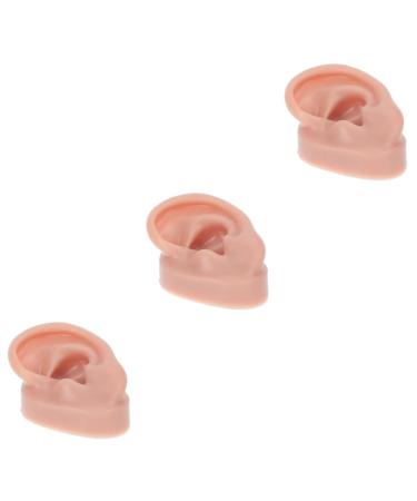 Beavorty 3 Pcs Human Ear Model Maniquine Silicone Ear Model Hearing Display Prop Simulation Ear Models Ear Model for Studs Wearing Ear Display Model Simulation Piercing Ear Model Simulator Coffeex3pcs 6.5x3.5cmx3pcs
