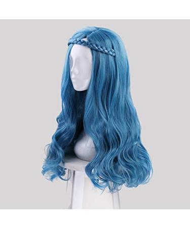 Buy Descendants 2 Evie Wig - Long Blue Braided Wavy Synthetic Hair + Cap | Heat Resistant International Shipping - Buy Online on GoSupps.com
