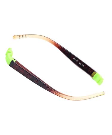 VekkEr Eyeglass Temple Replacement1 Pair Kids Eyeglass Temple Replacement Silicone Insert Bayonet Eyeglass Frame Repair Parts Brown