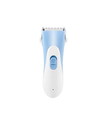 QUUL Electric Baby Hair Clipper Electric Push Baby Hair Trimmer Rechargeable Mute Child Baby pet Shaver Washable Knife Head (Blue)