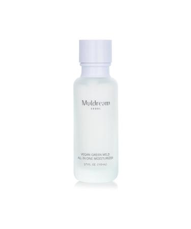 Muldream Vegan Green Mild All In One Moisturizer - Hydrating Moisturizing for Dry & Sensitive Skin Fast Absorption - 100ml