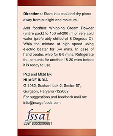 Whipping Cream Powder Chocolate & Vanilla Flavour Combo 200 GM x 2 - Buy Online on GoSupps.com