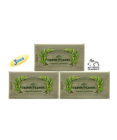 Papoutsanis Pure Olive Oil Bar Soap 3 Pack 3x125g (3x4.4oz)