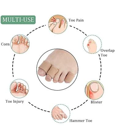 10-Piece Silicone Toe Protection Cushions | Soft Gel Toe Caps for Corns Calluses & Bunion Relief - 3 Sizes Available - Buy Online on GoSupps.com