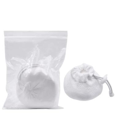 Refillable Hand Grip Chalk Bag - 56 Grams White Chalk Bag for Rock Climbing Powerlifting Gym Workout & Weightlifting, Easy Grip Chalk Pouch with Drawstrings Wide Opening for Gymnastics & Bouldering