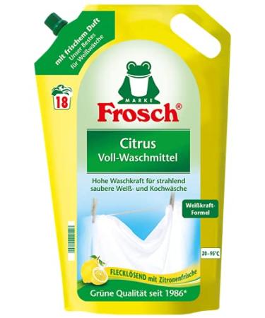 Buy Frosch Citrus Laundry Detergent 20WL - Eco-Friendly 1.8 Litre - International Shipping Available - Buy Online on GoSupps.com