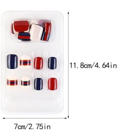 dijiusidy False Nail Perfect Matching Simple to Wear Fingernail Full Coverage Press Type Strong Viscosity Adjustable Paster Type 23 F741 Type 23 F741 - Buy Online on GoSupps.com