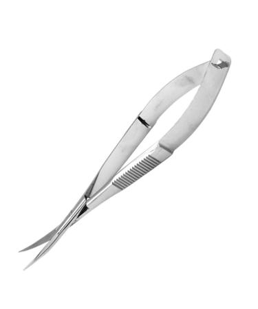 Micro Scissors Stainless Steel Face Hair Eyelash Scissors Grafting Tool Curved Mirror