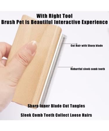 Disadriculation Brush for Dogs Cats Horses & Goats - Medium 4 Inch Tool for Underfell Scales & Flakes Removal - Perfect for Pets & Farm Animals - Buy Online on GoSupps.com